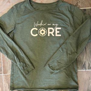 100% cotton soft distressed long-sleeved t-shirt size Small